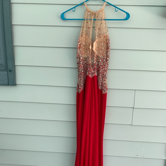 prom dress - red beaded - Picture 5 of 5
